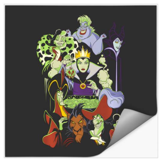 Discover Disney Villains Cauldron Group Shot Stickers