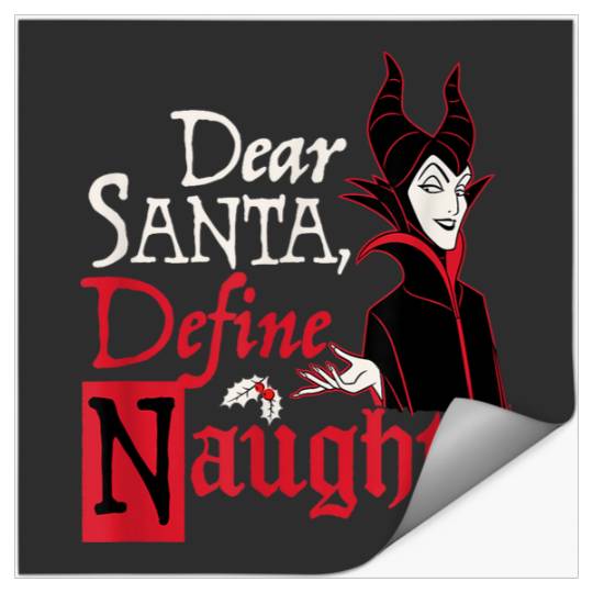 Discover Disneyss Villains Holiday Maleficent Dear Santa Define Naughty Stickers