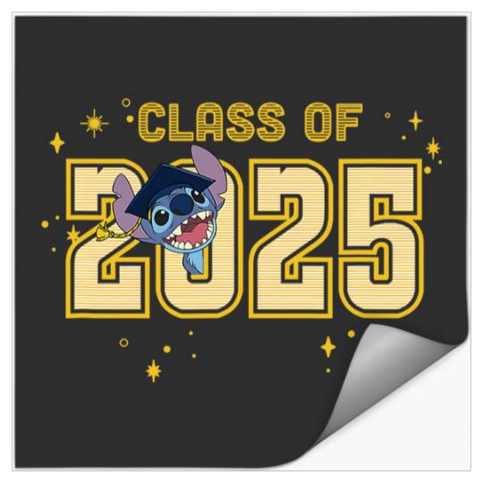 Discover Disney Lilo & Stitch Graduation 2025 Stitch Collegiate Stickers