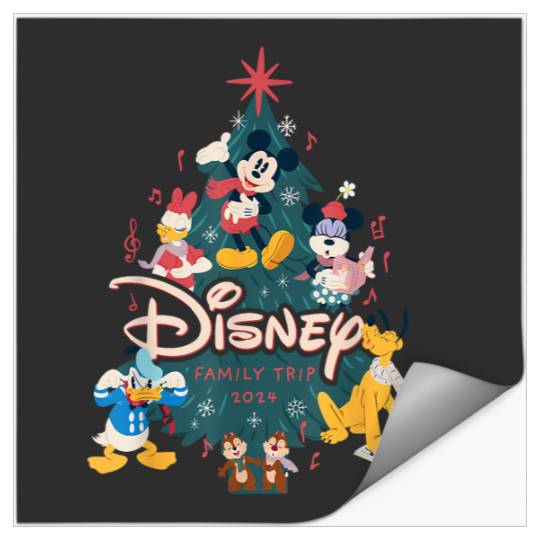 Discover Disney NEW Mickey Friends Christmas Holiday Family Trip 2024 Stickers