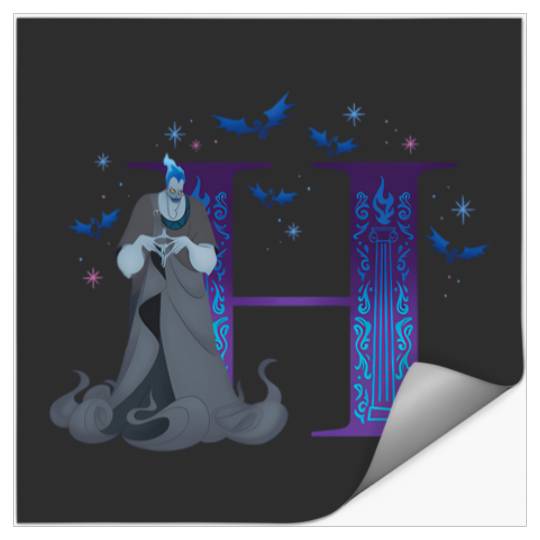 Disney Villains Alphabet Monogram Letter H For Hades Stickers