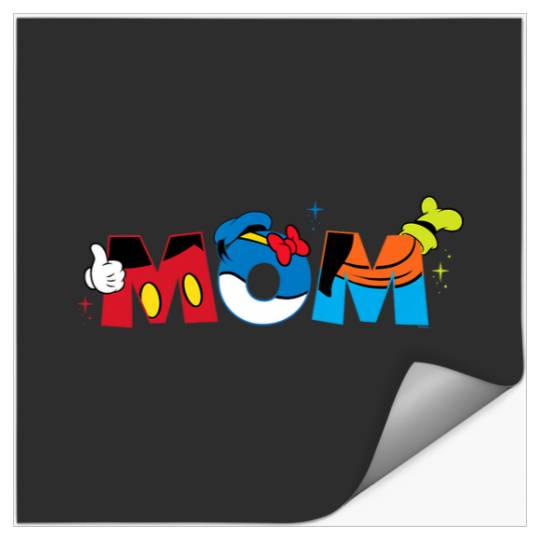 Discover Disney Mickey Mouse and Friends Mom Mother’s Day Birthday Stickers