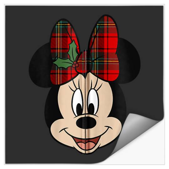 Disney Mickey And Friends Christmas Minnie Mistletoe Bow Stickers