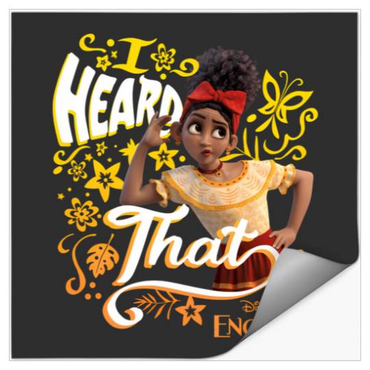 Disney Encanto Dolores I Heard That Portrait Stickers