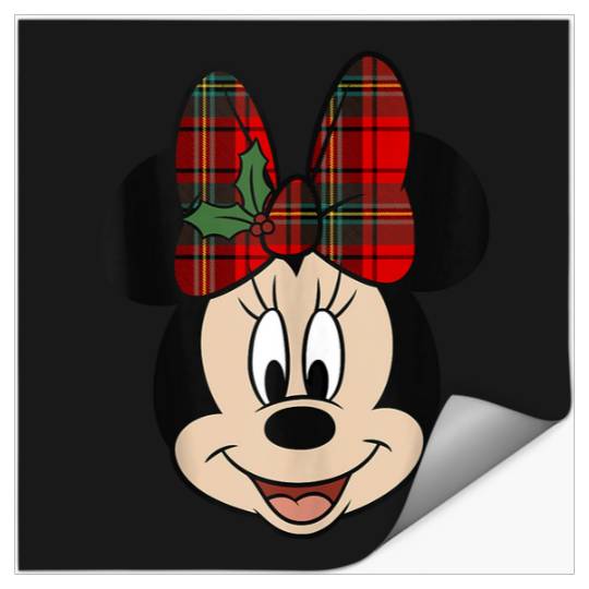 Disney Mickey And Friends Christmas Minnie Mistletoe Bow Stickers