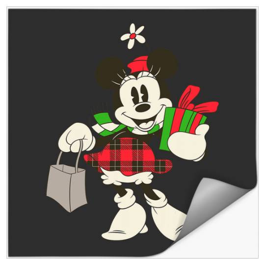 Discover Disney Vintage Minnie Mouse Retro Holiday Short Sleeve Stickers