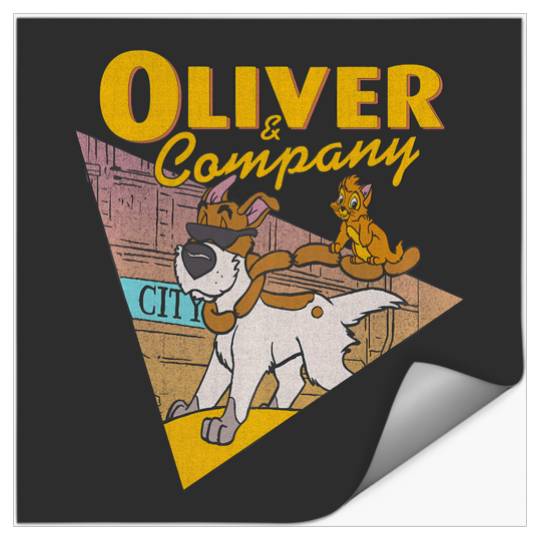 Discover Disney Oliver Company Graphic Hoodie Stickers