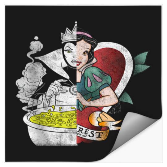 Discover Disney Snow White Evil Queen Split Portrait Tank Top Stickers