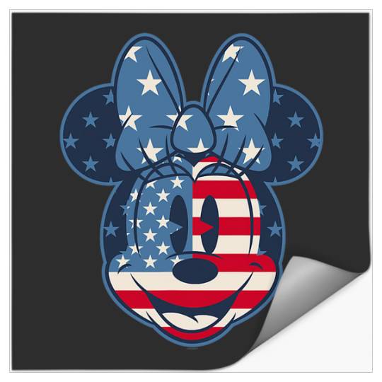 Discover Disney Minnie Mouse Vintage Americana Fourth of July Stickers