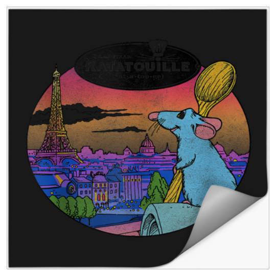 Discover Disney Pixar Ratatouille Remy And Paris Logo Tank Top Stickers