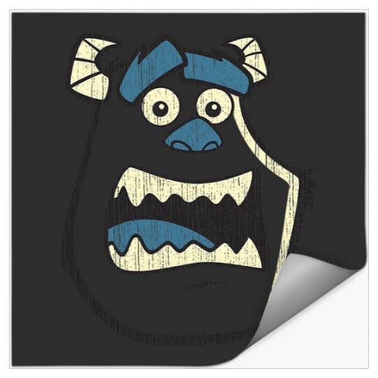 Discover Disney Pixar Monsters, Inc. Scared Sulley Retro Big Portrait Stickers