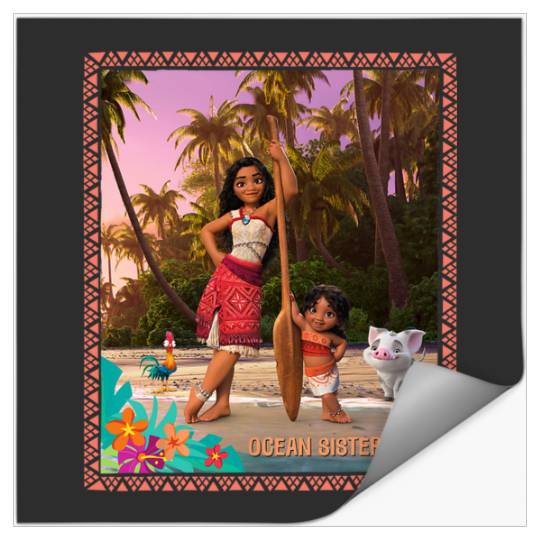 Discover Disney Moana 2 Moana and Simea Pua Heihei Ocean Sisters Stickers