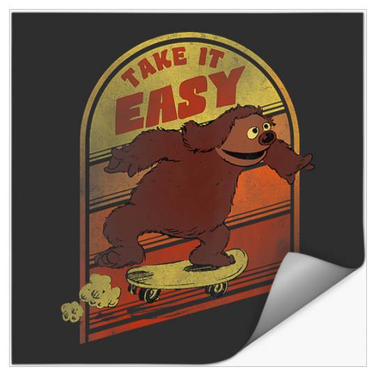 Discover Disney The Muppets Rowlf The Dog Take It Easy Vintage Retro V-Neck Stickers