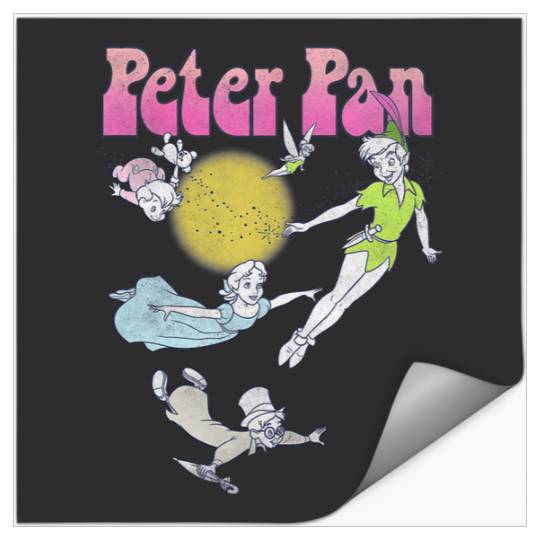 Discover Disney Peter Pan Coloring Book Style Retro Vintage Stickers