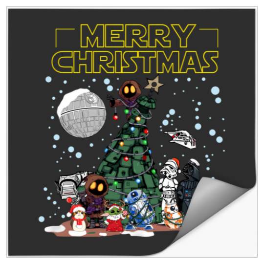 Discover Disney-Star-Wars-Christmas-Xmas-Funny-Disney T-Shirt Stickers
