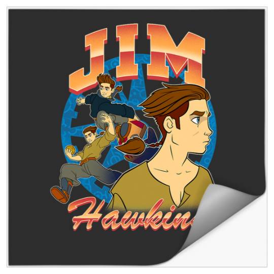 Discover Disney Treasure Planet Jim Hawskin Retro Action Shots Stickers