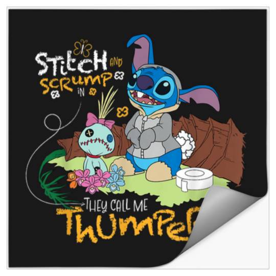 Disney 100 Stitch in Costume Bambi They Call Me Stickers