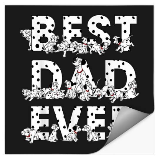 Discover Disney 101 Dalmatians Best Dad Ever Fathers Day Stickers