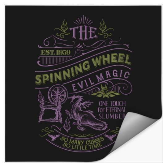 Discover Disney Sleeping Beauty The Spinning Wheel Poster Stickers
