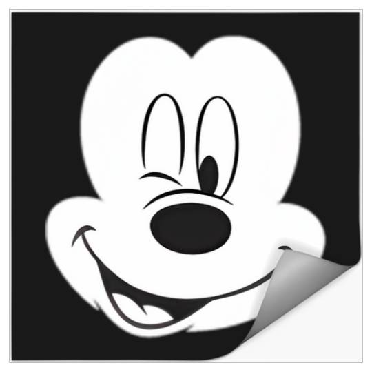 Discover Disney Winking Mickey Mouse Face Small Icon Stickers