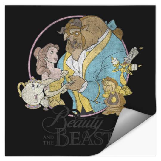 Disney Beauty And The Beast Classic Group Shot Stickers