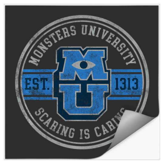 Discover Disney And Pixars Monsters University Scaring Is Caring Stickers
