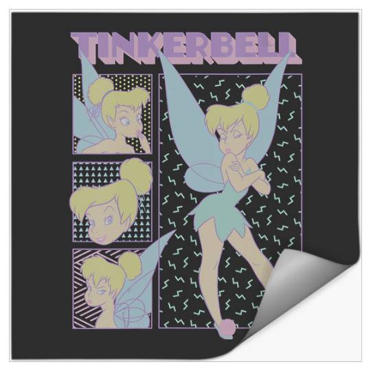 Disney Peter Pan Tinker Bell Retro Fade V-Neck Stickers