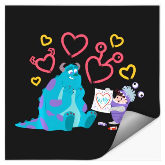 Disney And Pixars Monsters Inc. Sulley And Boo Kitty Stickers
