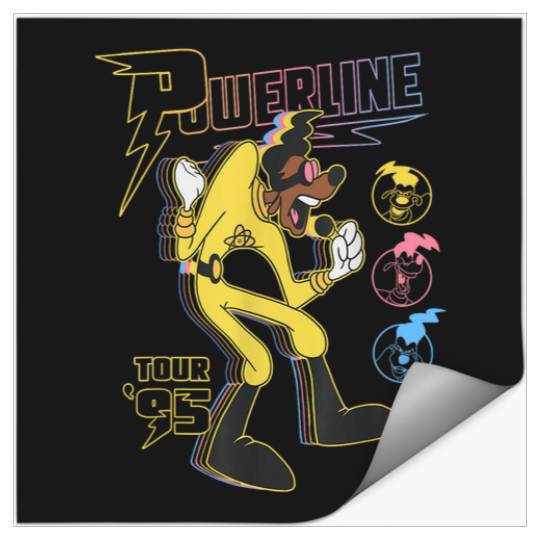 Disney A Goofy Movie Powerline Tour 95 Retro Neo Stickers