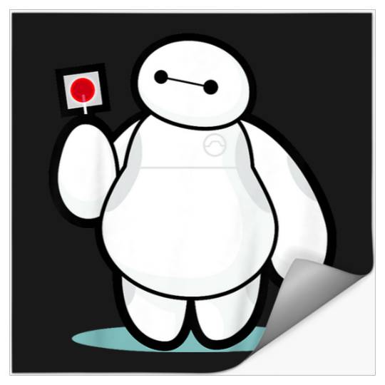 Disneyss Big Hero 6 Baymax With Lollipop Cute shots Stickers