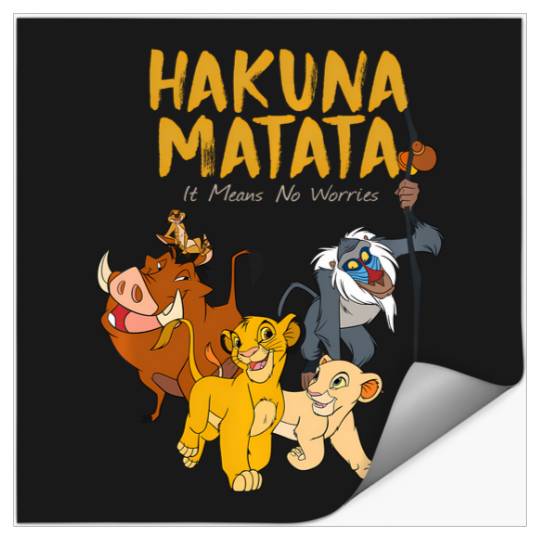 Discover Disney Lion King Classic It Means No Worries Stickers