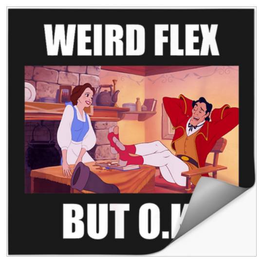 Disney Beauty And The Beast Belle Gaston Weird F Stickers