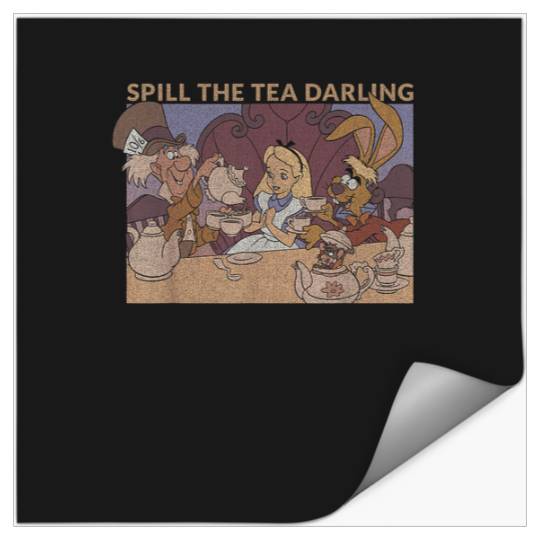 Discover Disney Alice In Wonderland Group Shot Spill The Stickers