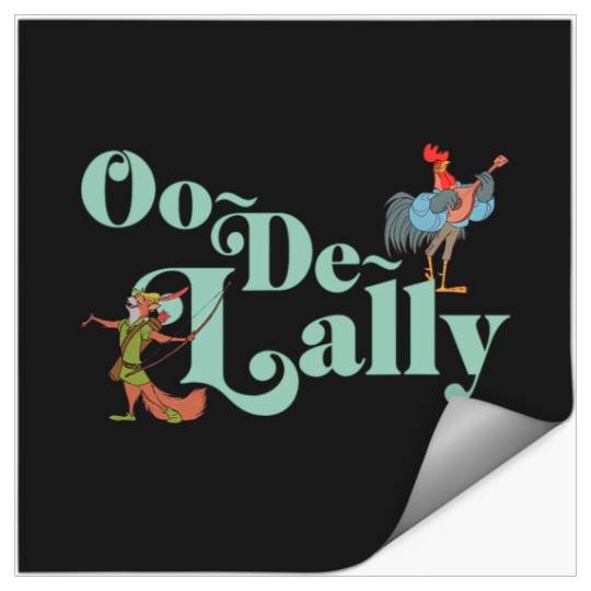 Disney Robin Hood Oo-De-Lally Iconic Quote Chest Text Logo Stickers