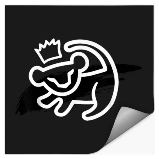Disney Lion King Simba Cave Painting Smear Graph Stickers