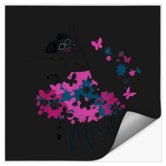 Disney Encanto Mirabel Madrigal Floral Lilac Pur Stickers