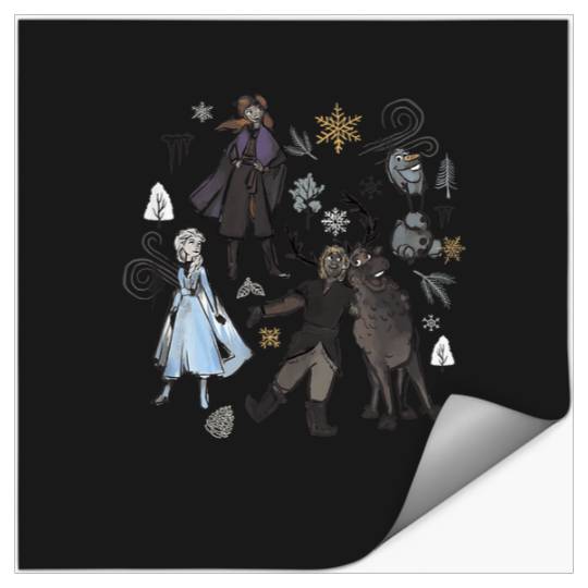 Discover Disney Frozen Elsa Anna Kristoff And Sven Outlin Stickers