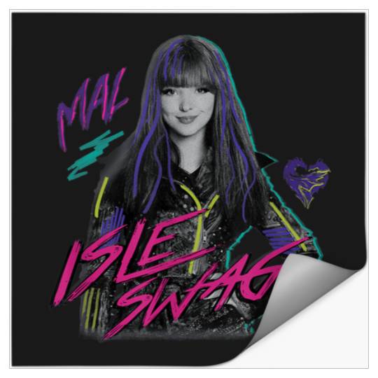 Discover Disney Descendants 2 Mal Isle Swag TShirt Stickers