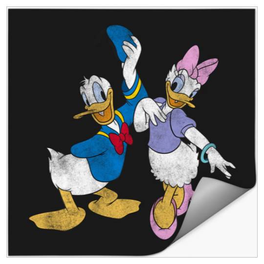 Discover Disney Mickey And Friends Donald And Daisy Distressed Stickers
