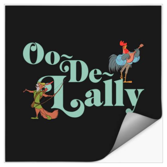 Disney Robin Hood Oo-De-Lally Iconic Quote Chest Text Logo Stickers