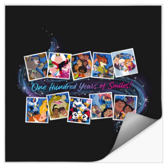 Discover Disney 100 Anniversary 100 Years Of Smiles Photo Booth Stickers