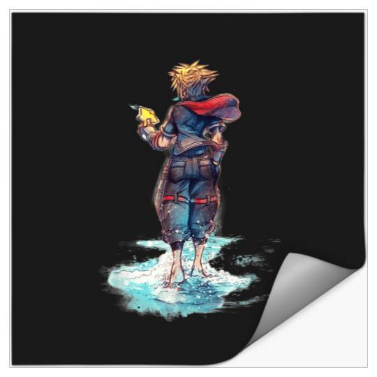 Disney Kingdom Hearts Sora Keyblade Hero Faded S Stickers