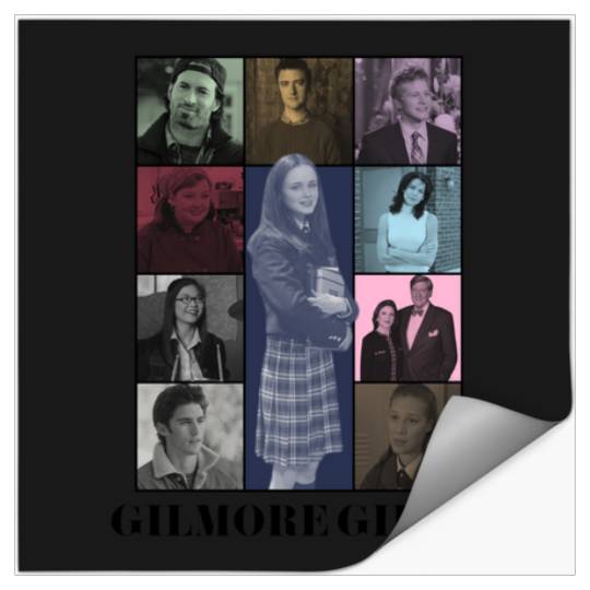 gilmore girls eras tour poster black print Stickers
