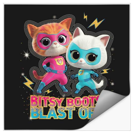Discover Disney Junior SuperKitties Ginny and Bitsy Boots Stickers
