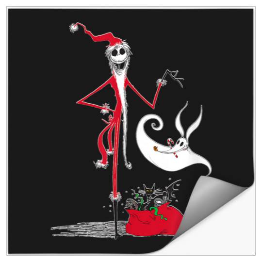 Discover Disney Nightmare Before Christmas Holiday Jack & Zero Stickers