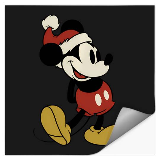 Discover Disney Classic Santa Mickey Mouse Stickers