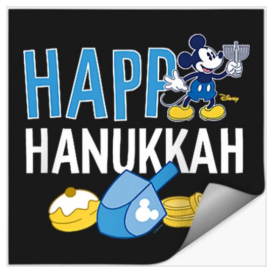 Disney - Mickey Happy Hanukkah Raglan Baseball Tee Stickers