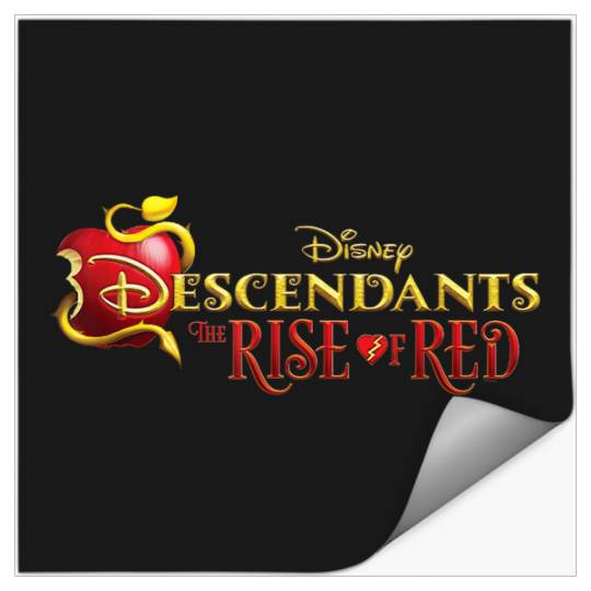 Disneyss Descendants 4 The Rise Of Red  Movie Logo Stickers