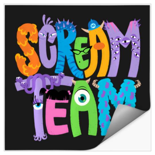 Disney And Pixars Monsters Inc. Scream Team Halloween Stickers