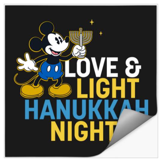 Disney Mickey Mouse Love & Light Happy Hanukkah Stickers